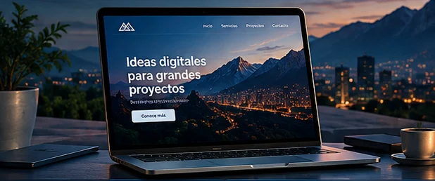 Ciudad iluminada al pie de las montañas